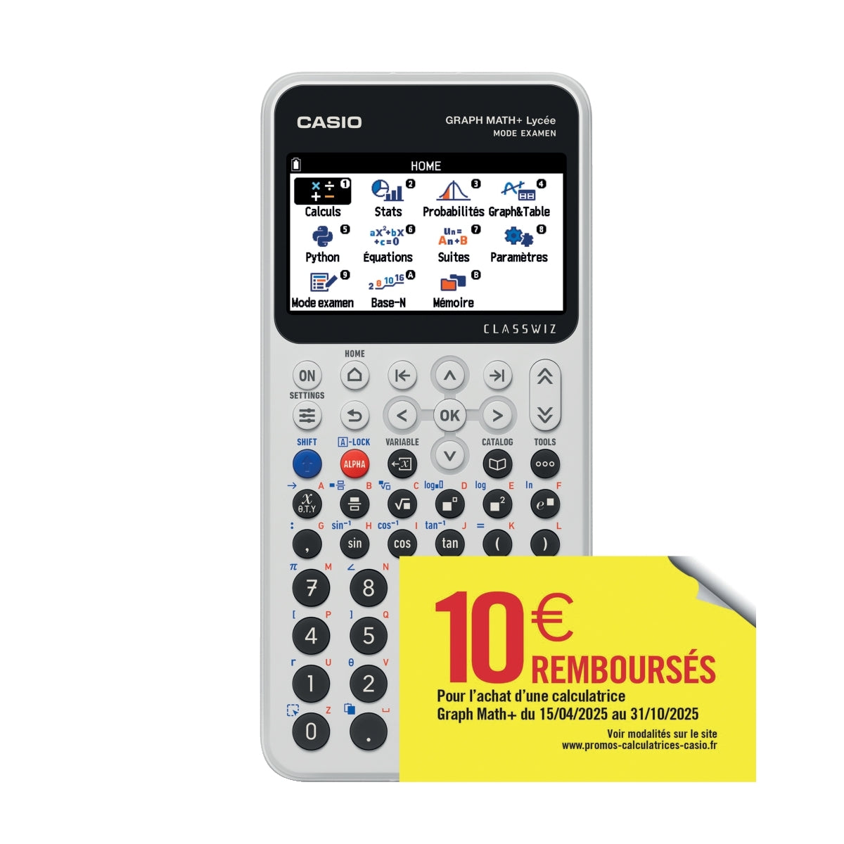 Calculatrice graphique CASIO Graph Math +