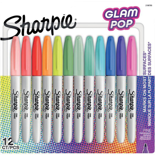 Blister de 12 marqueurs Sharpie Glam Pop