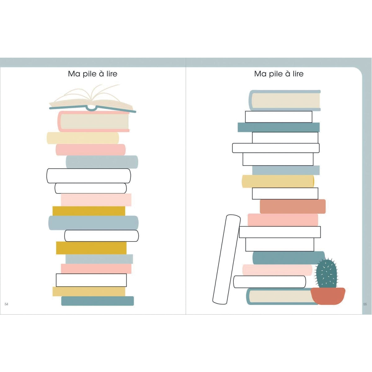Carnet de lecture motif livres Quo Vadis
