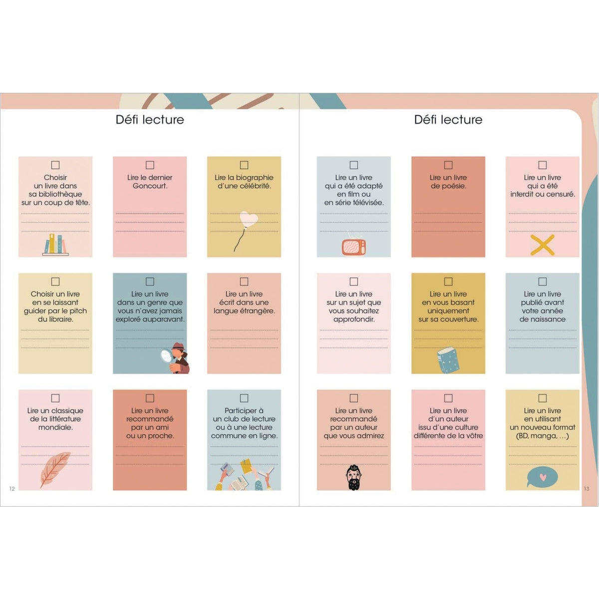Carnet de lecture motif livres Quo Vadis