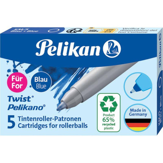 Etui de 5 cartouches d'encre Pelikan Twist Eco bleu