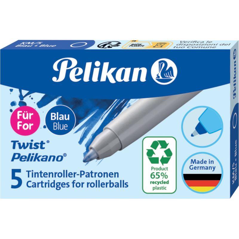 Etui de 5 cartouches d'encre Pelikan Twist Eco bleu