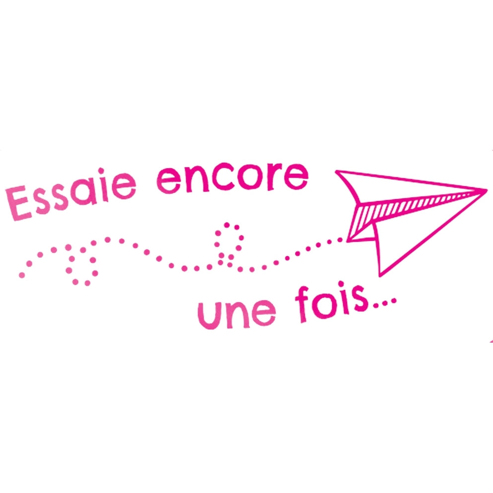 Tampon Colop "Essai encore une fois" rose