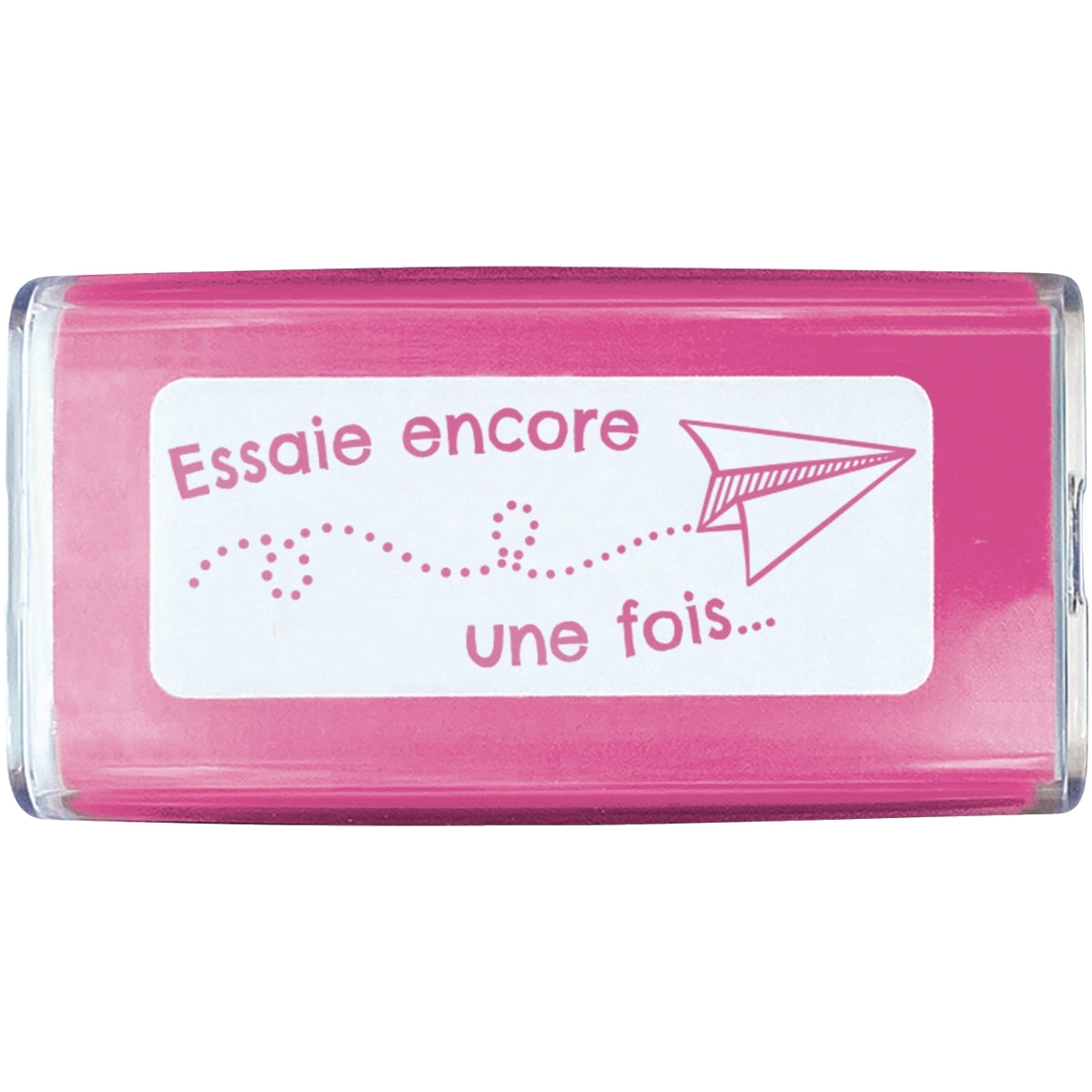 Tampon Colop "Essai encore une fois" rose