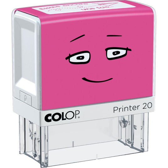 Tampon Colop "Essai encore une fois" rose