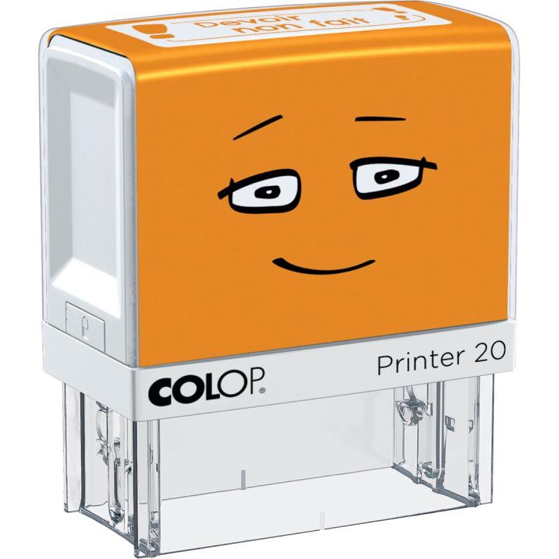 Tampon Colop "Devoirs non faît" orange