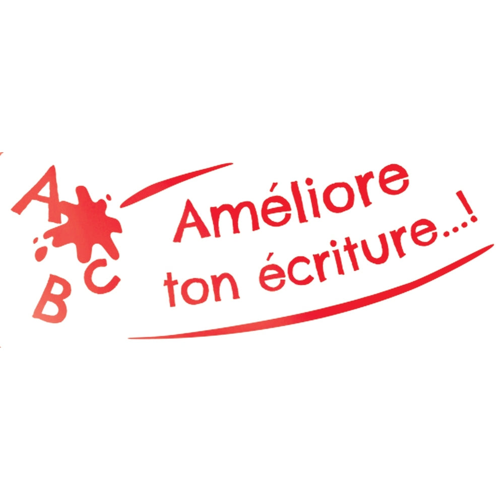 Tampon Colop "Améliore ton écriture" rouge