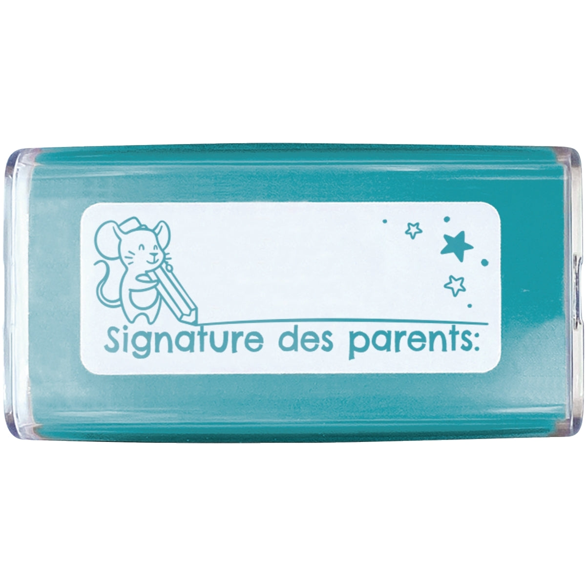 Tampon Colop "Signature des parents" bleu