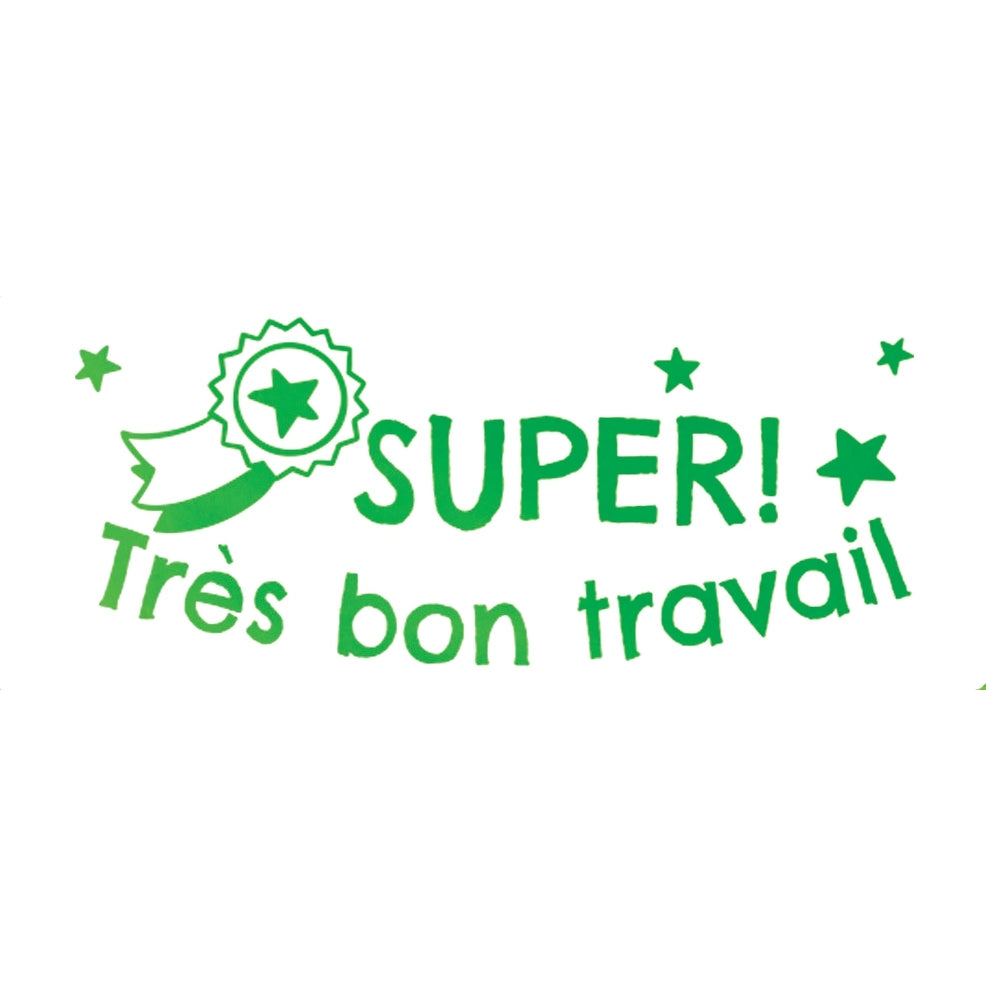 Tampon Colop "Super très bon travail" vert