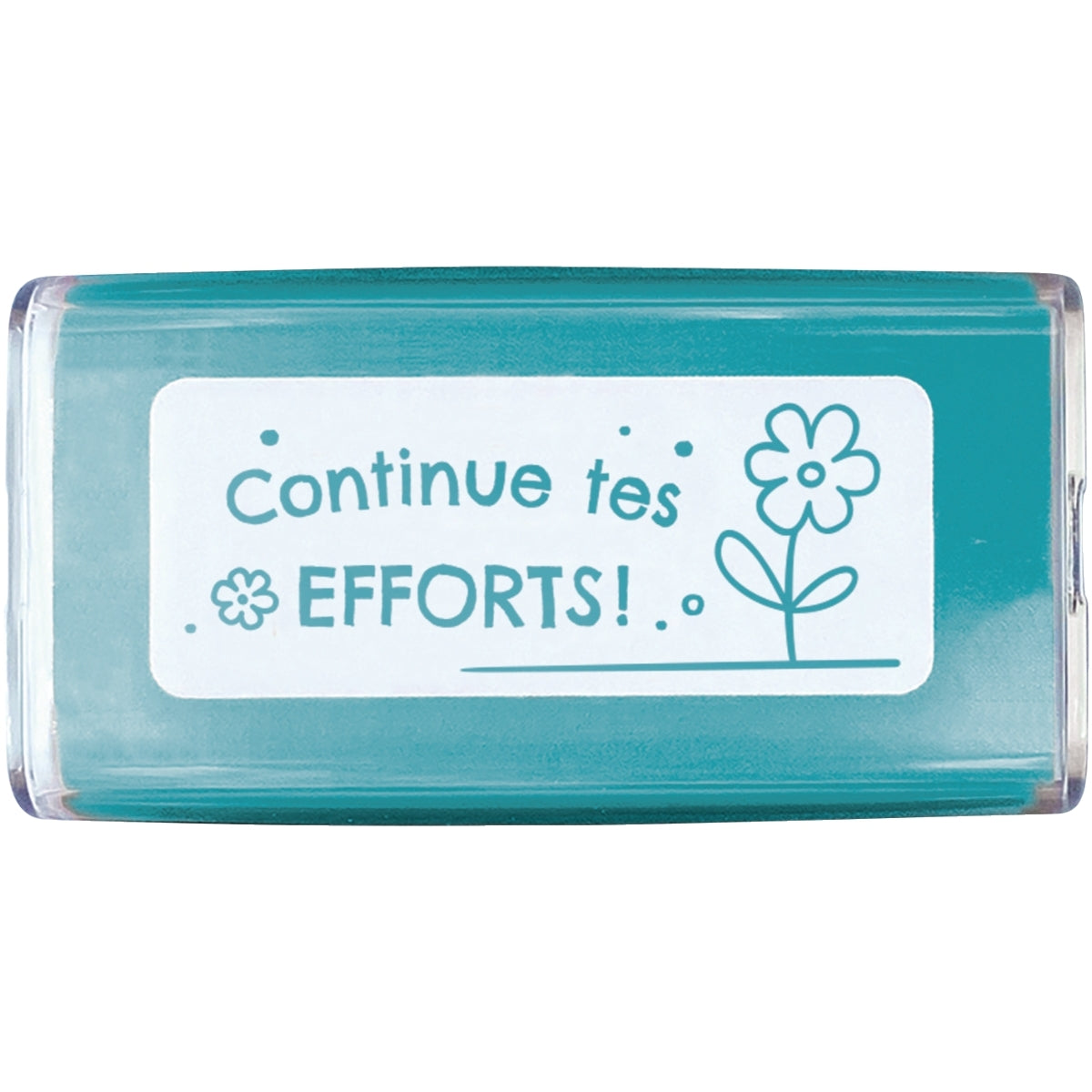 Tampon Colop "Continue tes efforts" bleu