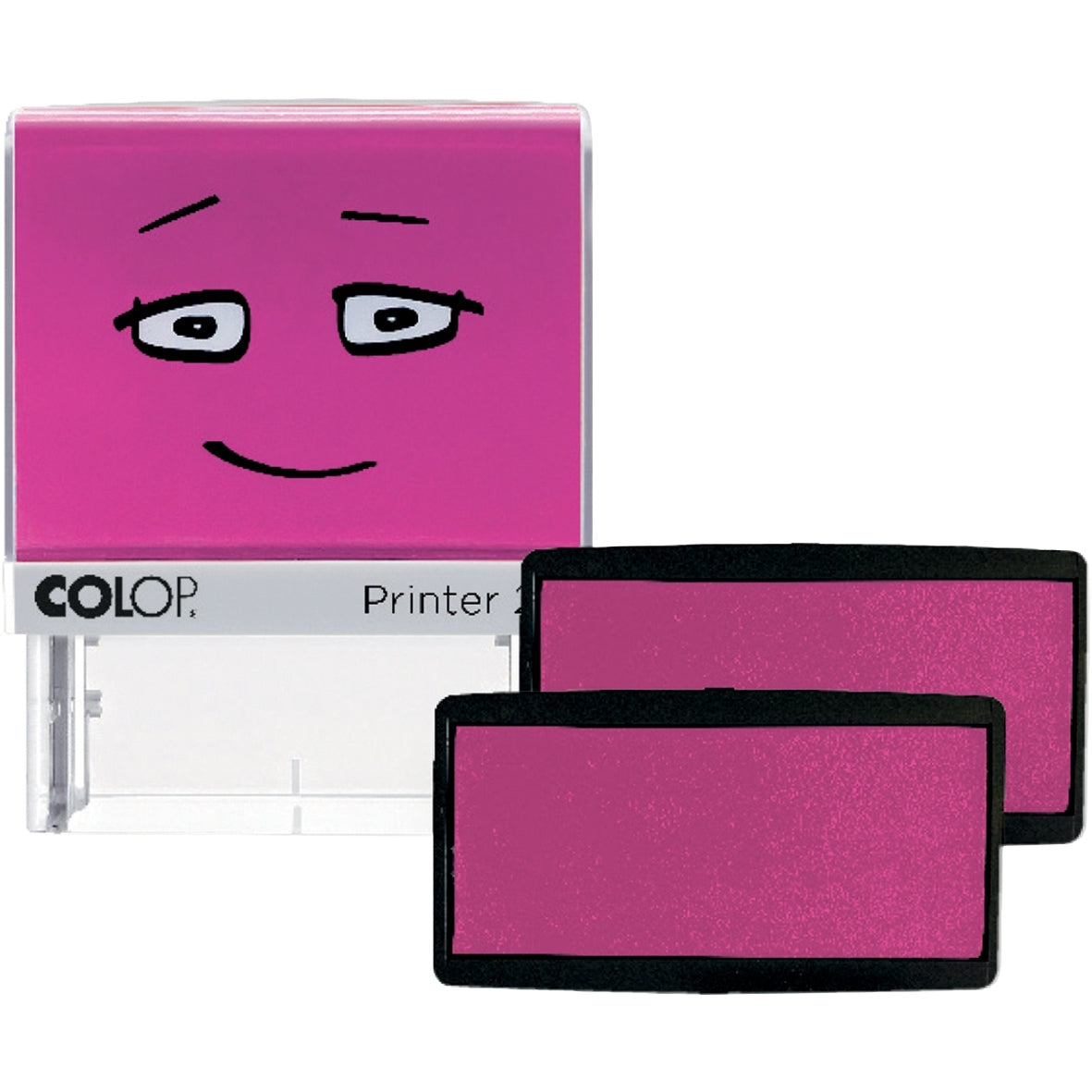 Lot de 2 recharges encre rose pour tampon Colop Printer 20