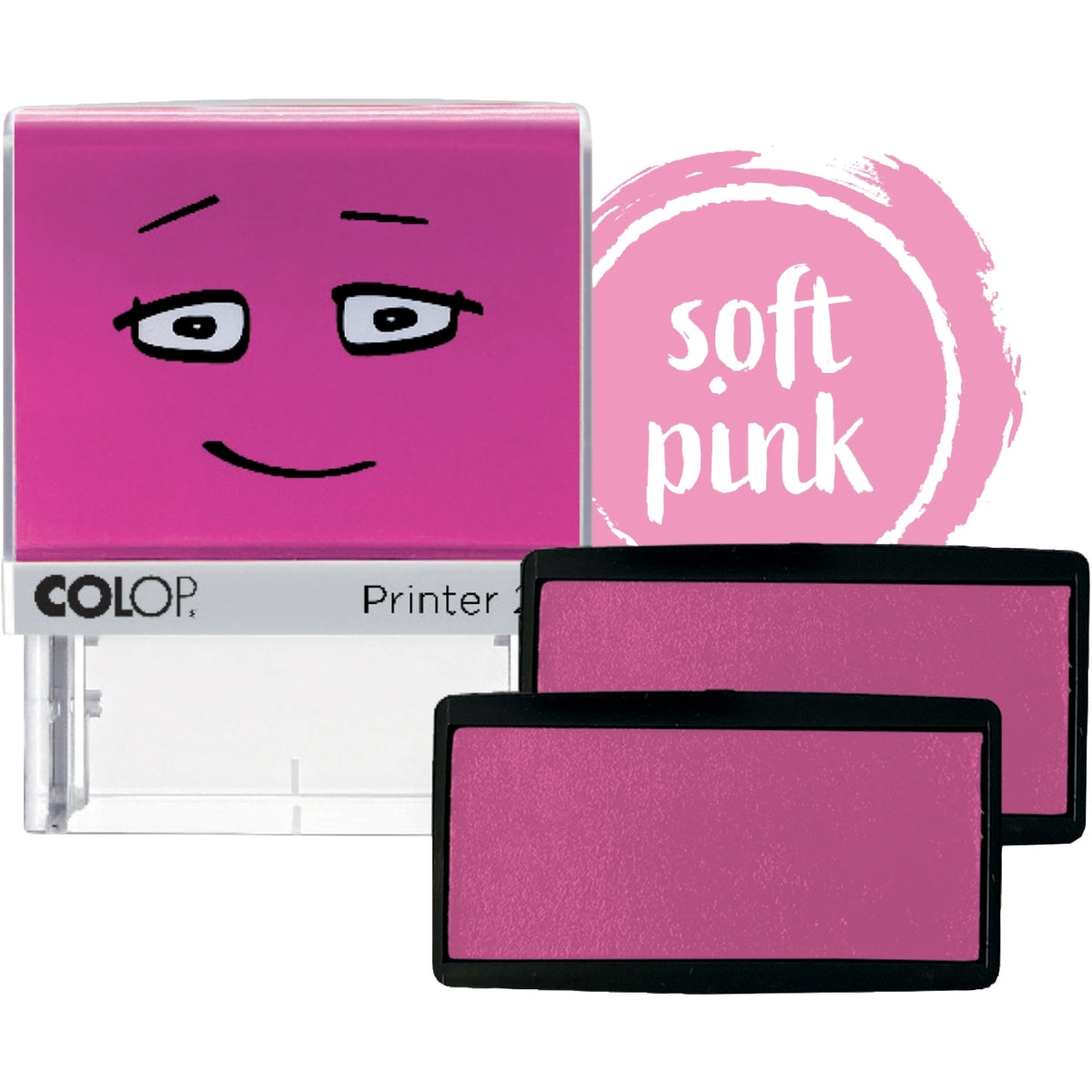 Lot de 2 recharges encre rose pour tampon Colop Printer 20