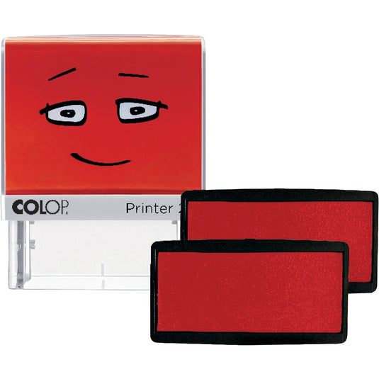 Lot de 2 recharges encre rouge pour tampon Colop Printer 20