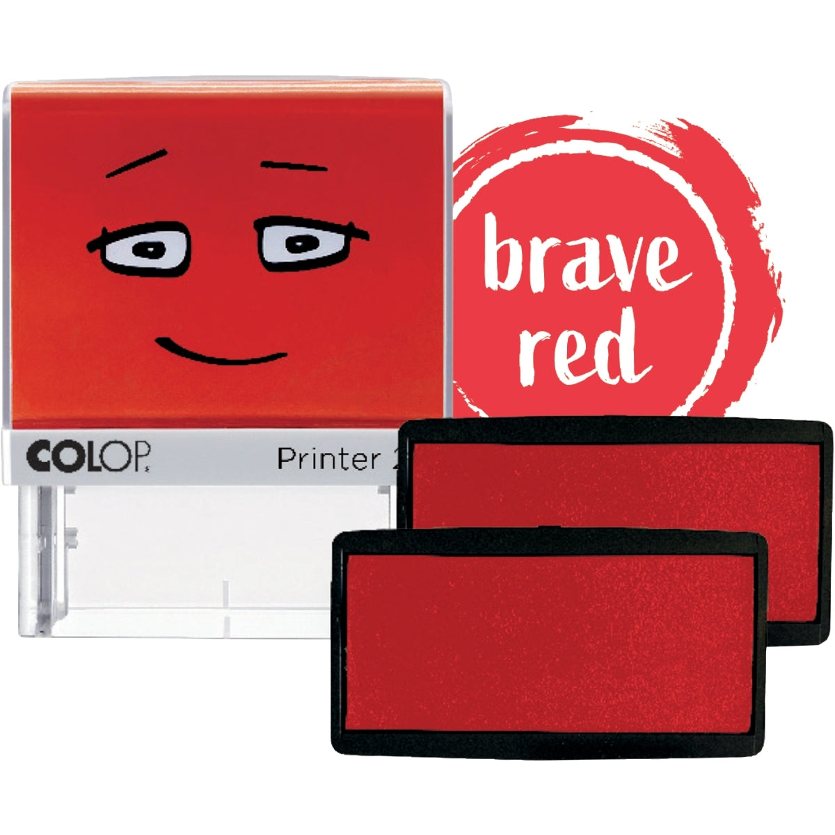 Lot de 2 recharges encre rouge pour tampon Colop Printer 20
