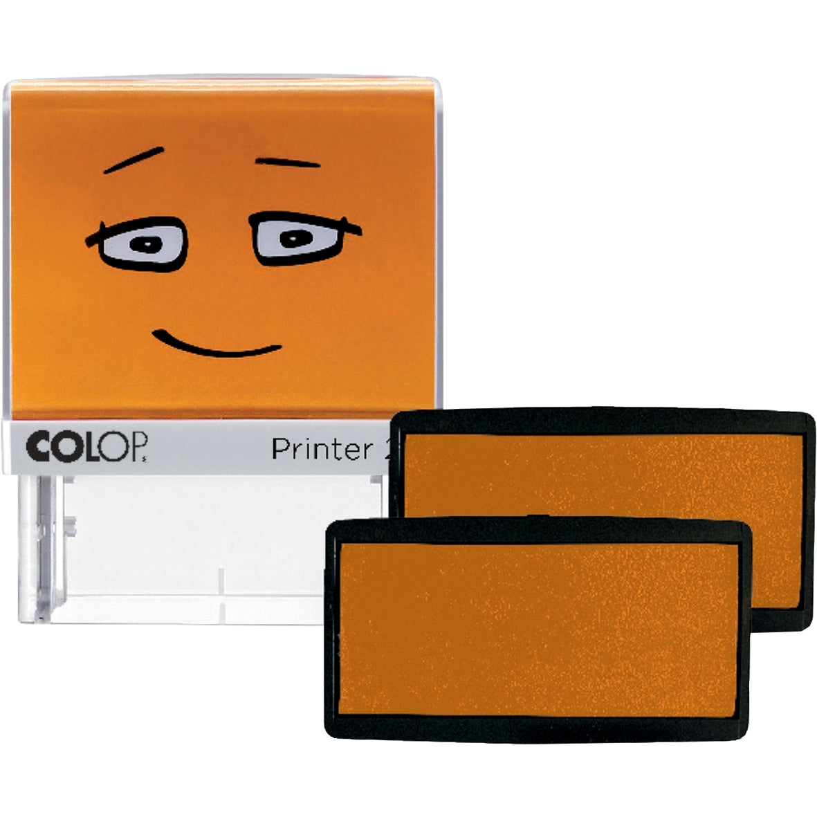Lot de 2 recharges encre orange pour tampon Colop Printer 20