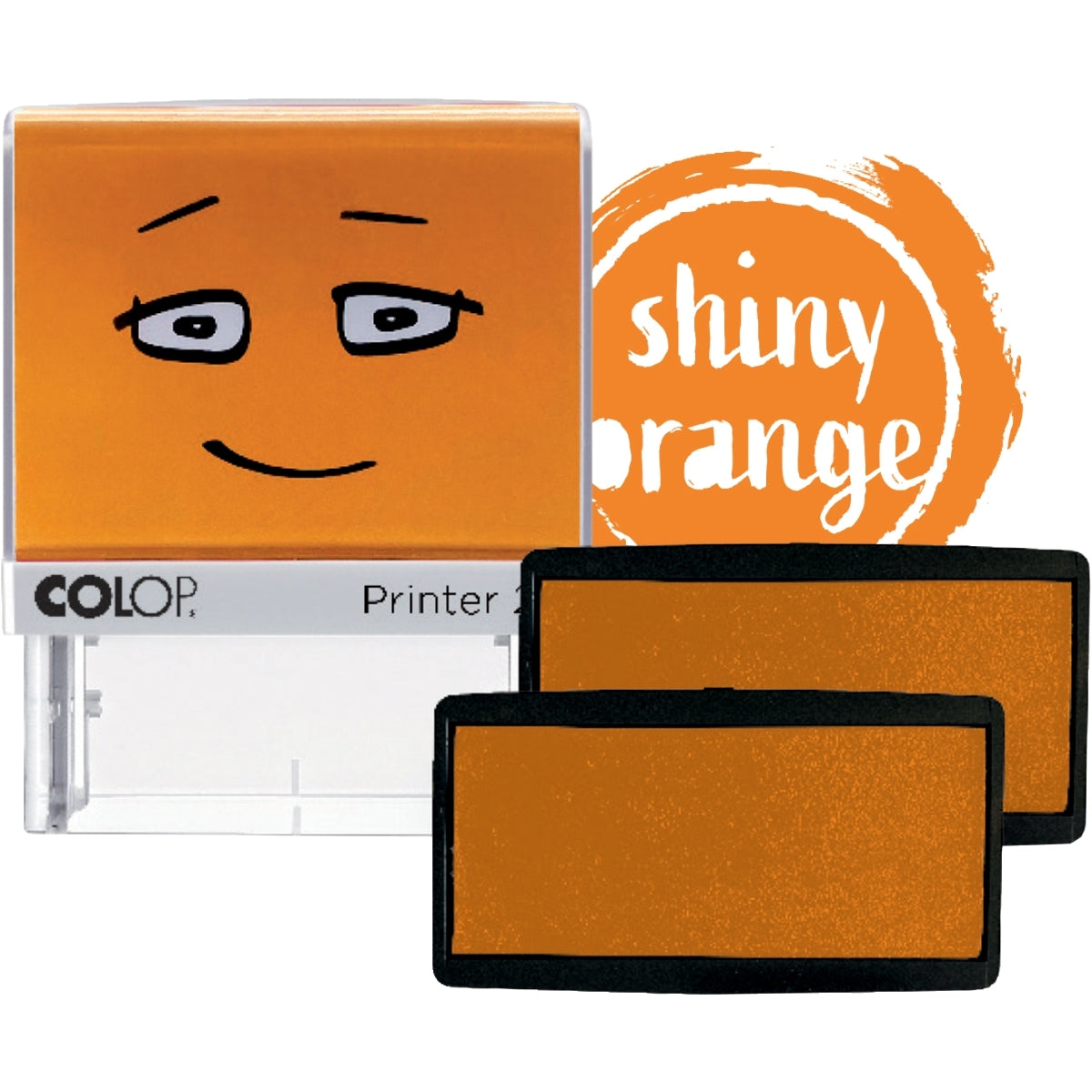 Lot de 2 recharges encre orange pour tampon Colop Printer 20