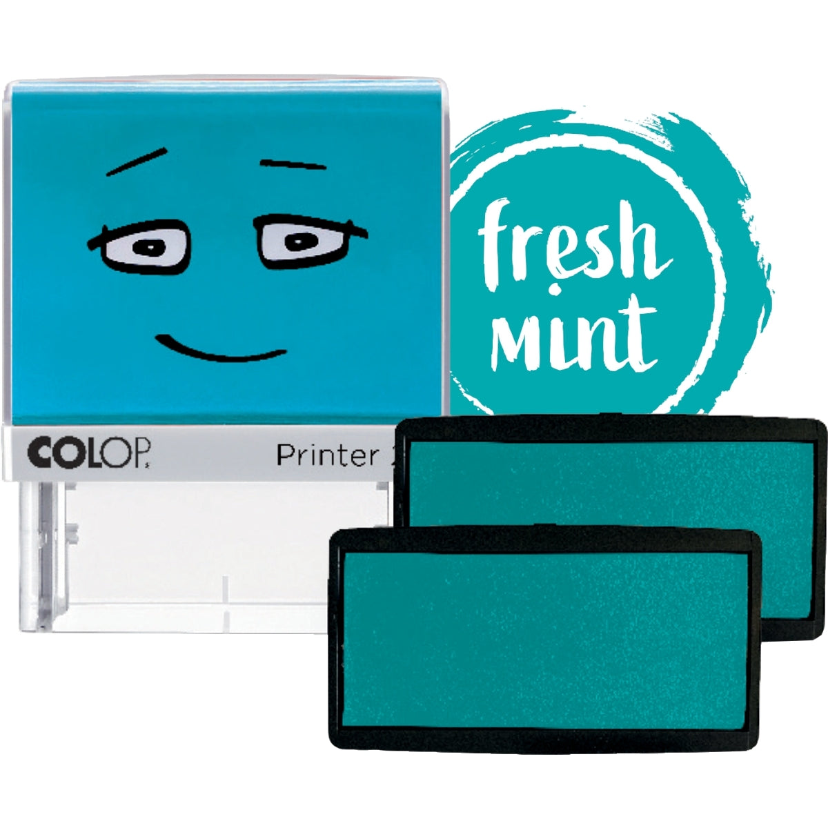 Lot de 2 recharges encre bleu pour tampon Colop Printer 20