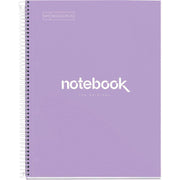 Cahier à spirale Notebook MIQUELRIUS, A4, 160 pages, 5x5, 90g, perforé lavande