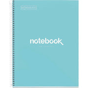 Cahier à spirale Notebook MIQUELRIUS, A4, 160 pages, 5x5, 90g, perforé bleu ciel