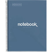 Cahier à spirale Notebook MIQUELRIUS, A4, 160 pages, 5x5, 90g, perforé marine
