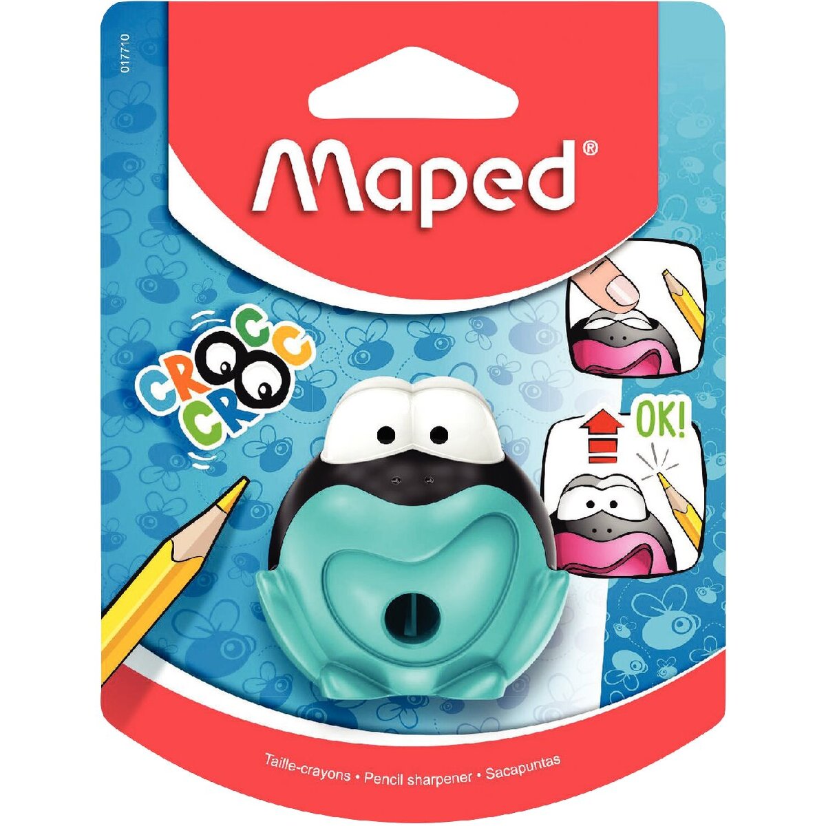 Taille crayons 1 usage avec réserve Croc Croc Signal Maped, coloris aléatoireq