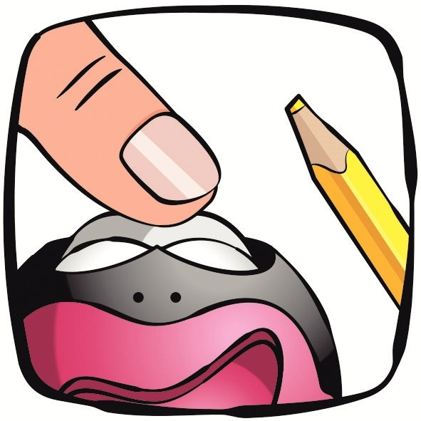 Taille crayons 1 usage avec réserve Croc Croc Signal Maped, coloris aléatoireq