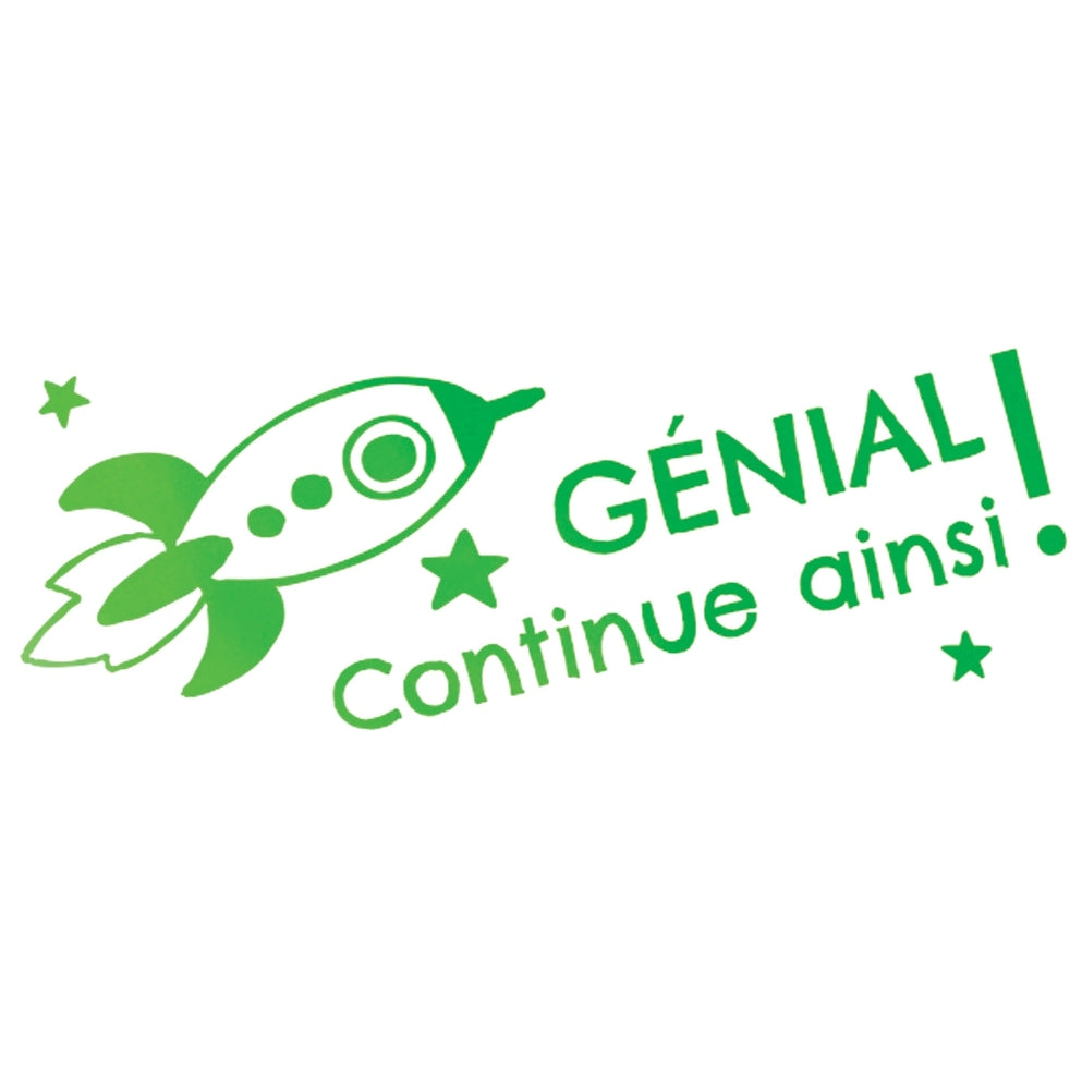 Tampon Colop "Génial continue ainsi" vert