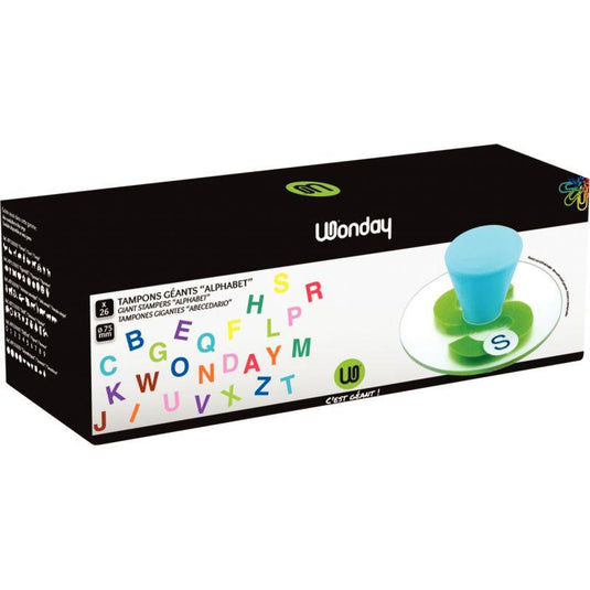 Lot de 26 maxi tampons, les lettres de l'alphabet en majuscule - Ma Rentrée Facile