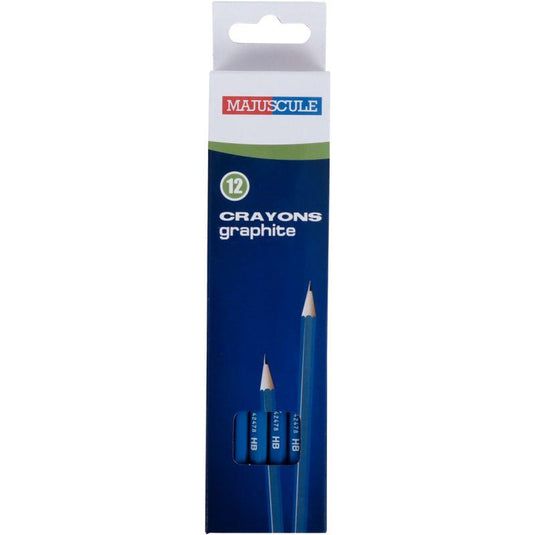 Boite de 12 crayons graphite HB Majuscule