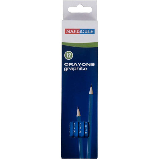 Boite de 12 crayons graphite H Majuscule