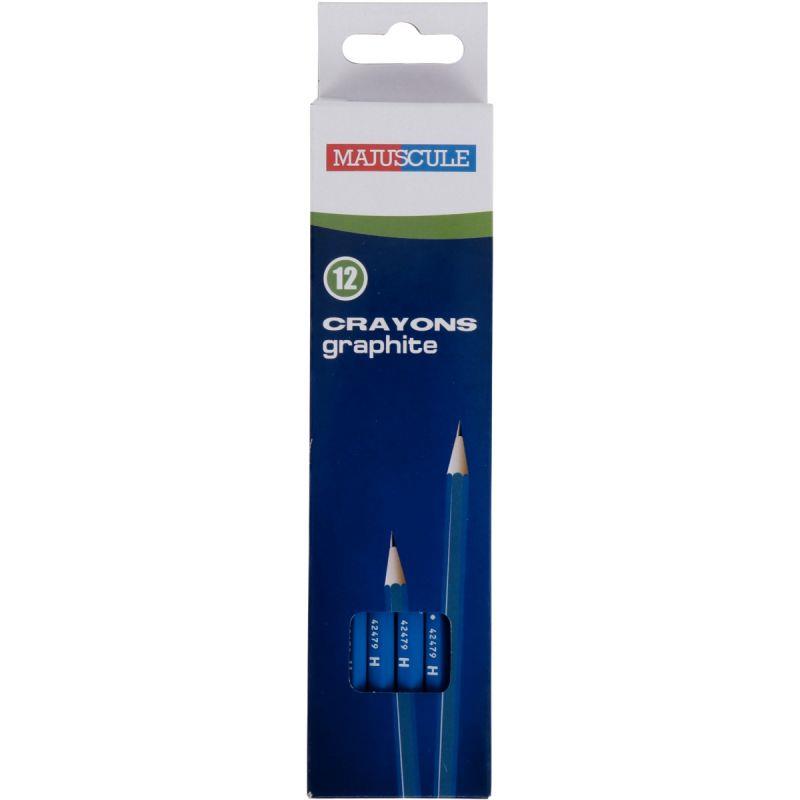 Boite de 12 crayons graphite H Majuscule
