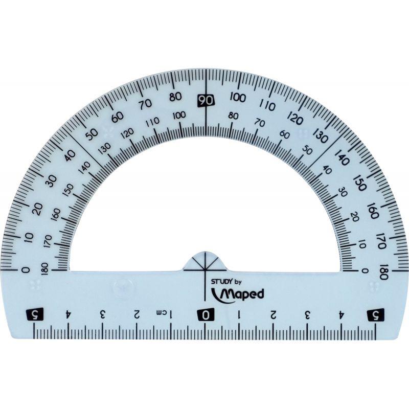 Rapporteur incassable 180°, 12cm Maped Study - Ma Rentrée Facile