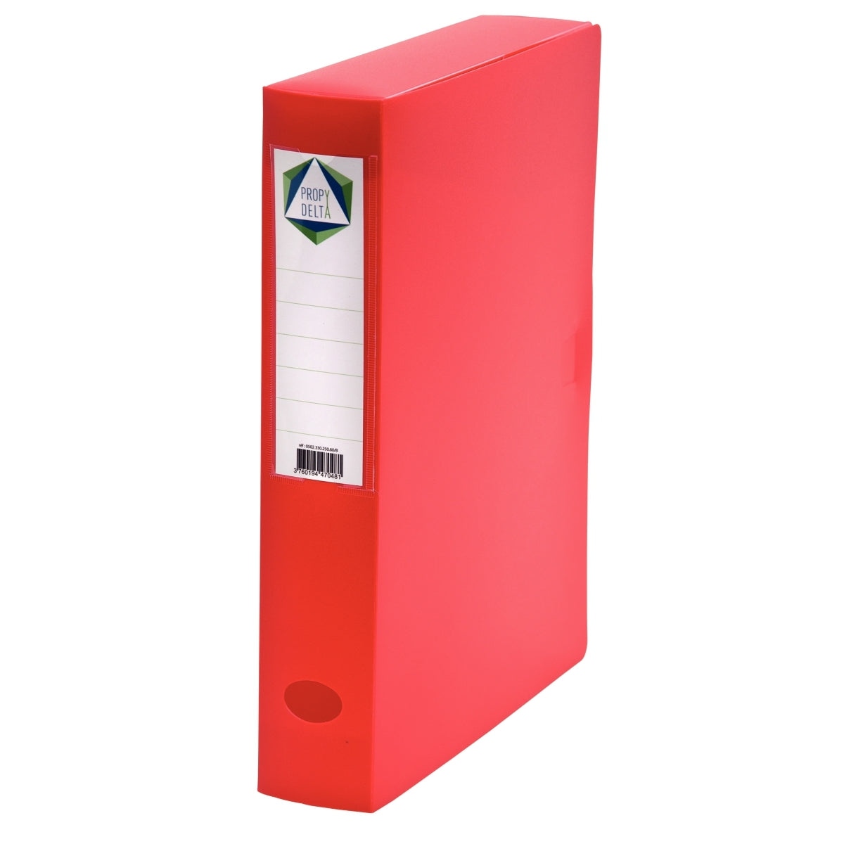 Boîte de classement polypropylène dos 6 cm rouge