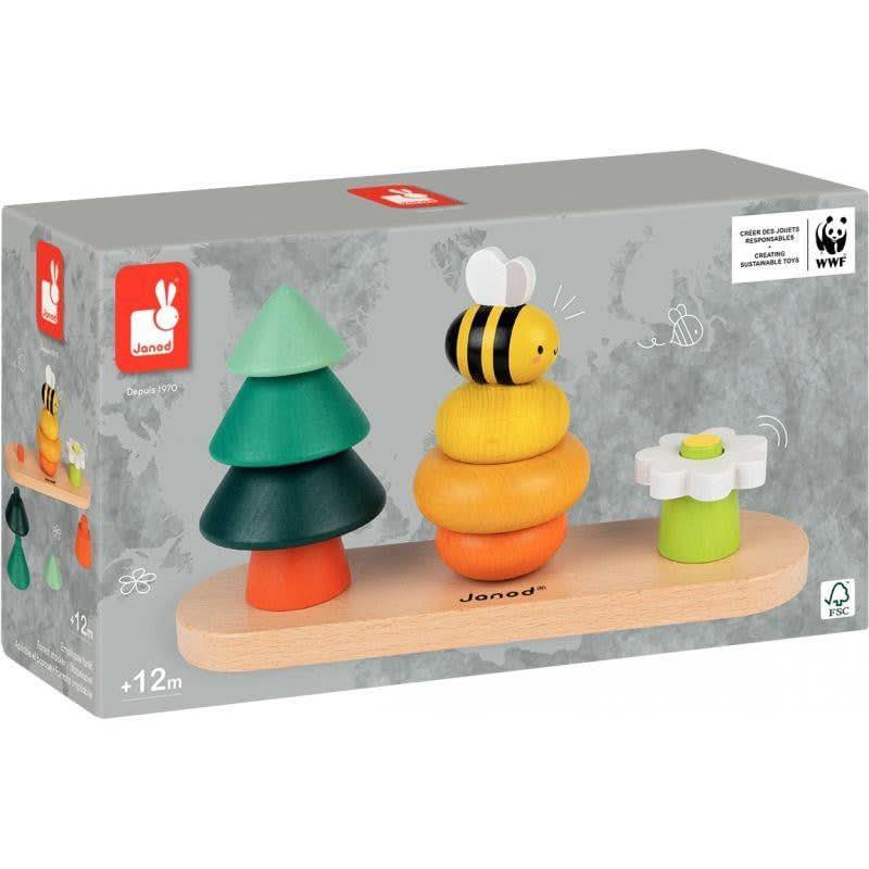 Abaque empilable en bois, la forêt JANOD - Ma Rentrée Facile