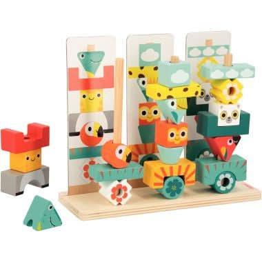 Abaque en bois TOTEM TROPIK 52 pièces JANOD - Ma Rentrée Facile