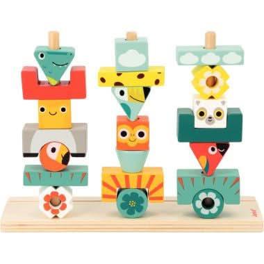 Abaque en bois TOTEM TROPIK 52 pièces JANOD - Ma Rentrée Facile