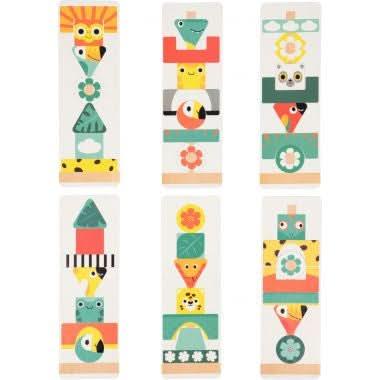 Abaque en bois TOTEM TROPIK 52 pièces JANOD - Ma Rentrée Facile