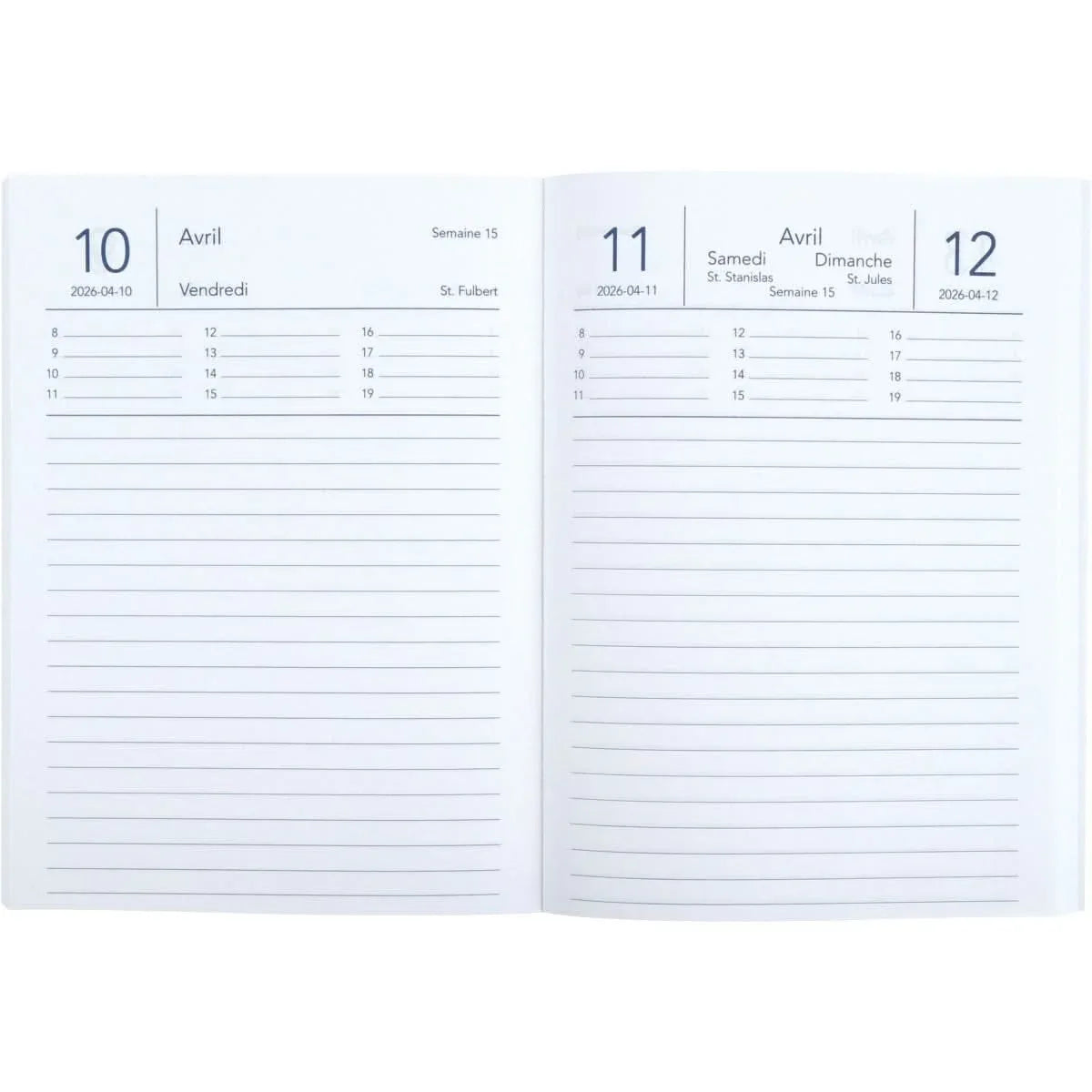 Agenda journalier, année scolaire 2025/2026, 11,5x17, design Océan - Ma Rentrée Facile