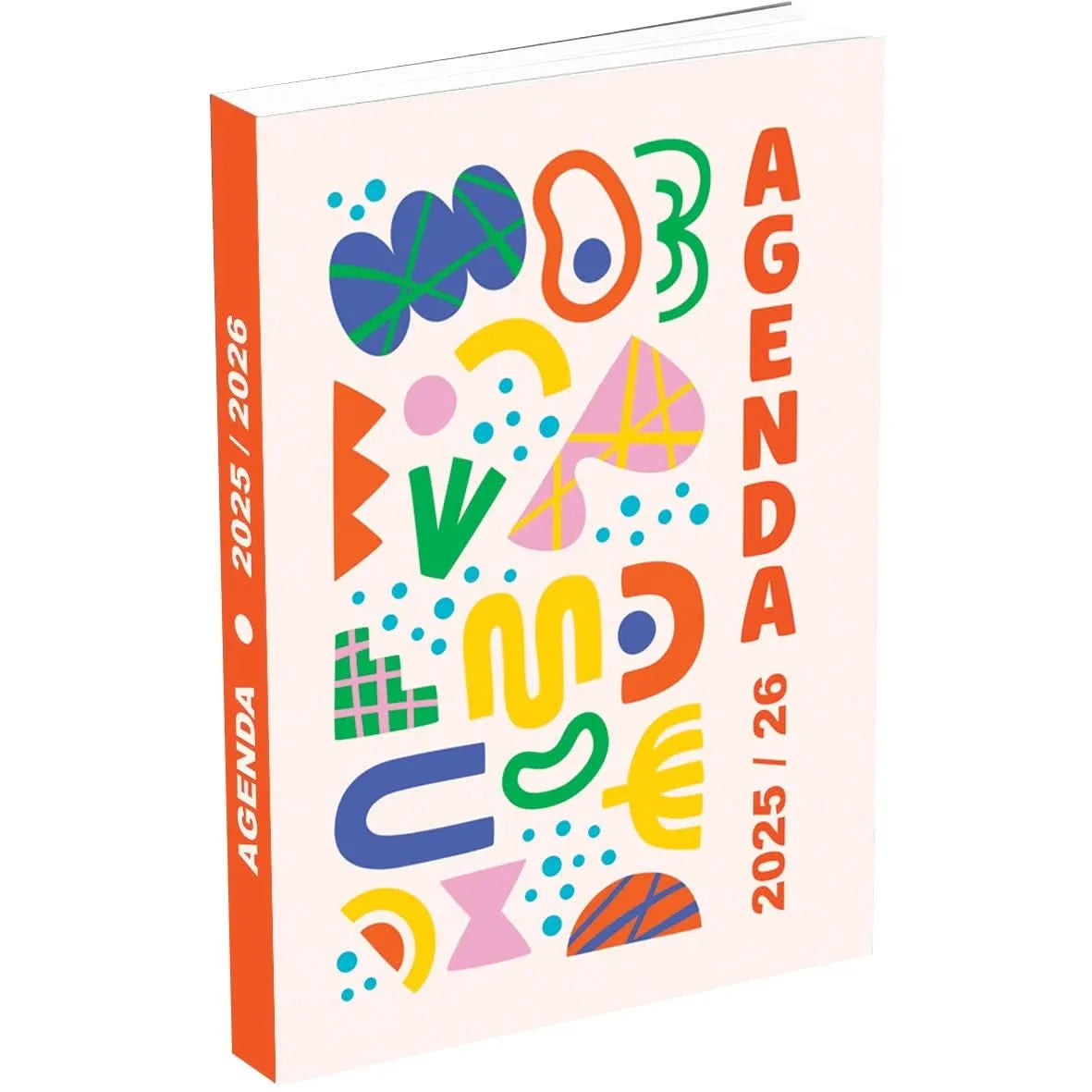 Agenda journalier, année scolaire 2025/2026, 11,5x17, design Pop - Ma Rentrée Facile