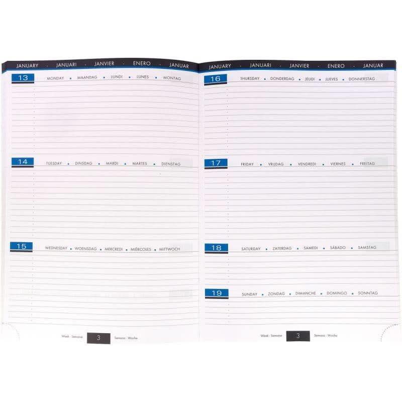 Agenda When 21, année scolaire 2025/2026, A4, 1 semaine sur 3 pages, coloris aléatoires CLAIREFONTAINE - Ma Rentrée Facile