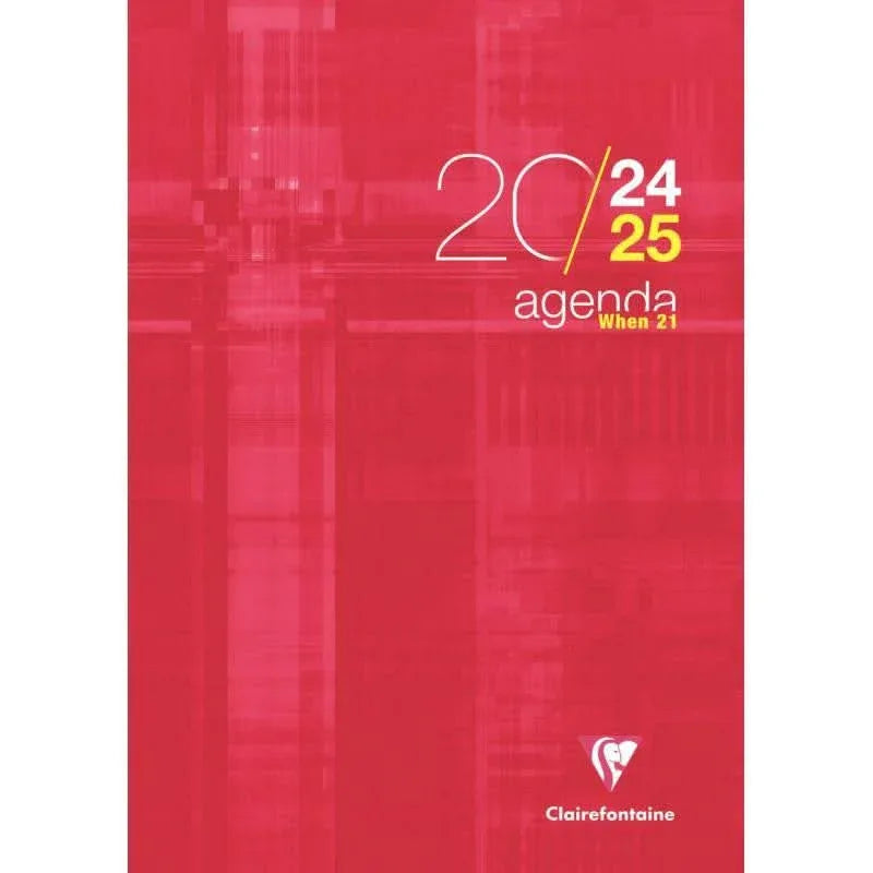 Agenda When 21, année scolaire 2025/2026, A4, 1 semaine sur 3 pages, coloris aléatoires CLAIREFONTAINE - Ma Rentrée Facile