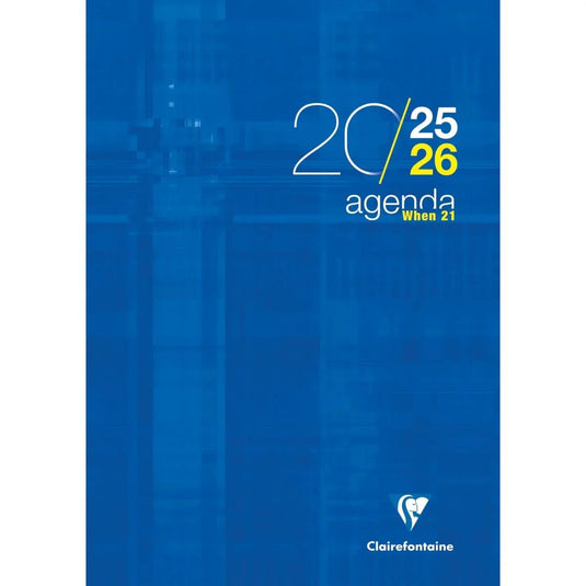 Agenda When 21, année scolaire 2025/2026, A4, 1 semaine sur 3 pages, coloris aléatoires CLAIREFONTAINE - Ma Rentrée Facile
