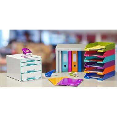 Agrafeuse pince Leitz Wow 5531, 15 feuilles bleu - Ma Rentrée Facile