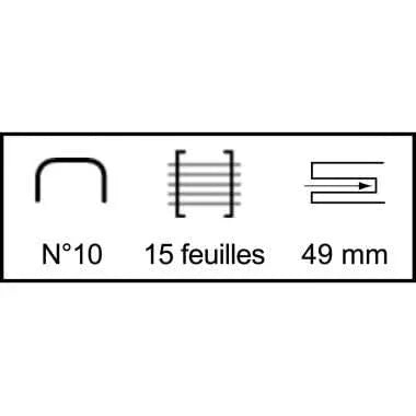 Agrafeuse pince Leitz Wow 5531, 15 feuilles bleu - Ma Rentrée Facile