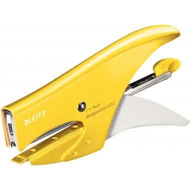 Agrafeuse pince Leitz Wow 5531, 15 feuilles jaune - Ma Rentrée Facile