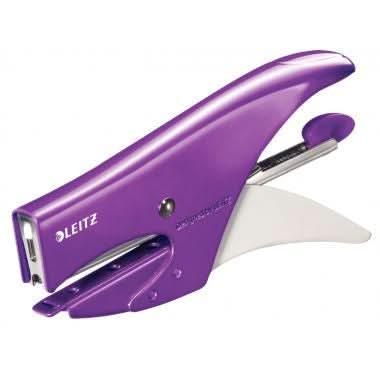 Agrafeuse pince Leitz Wow 5531, 15 feuilles violet - Ma Rentrée Facile