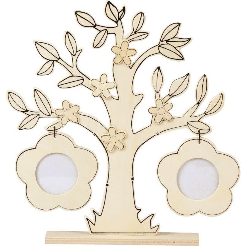 Arbre à fleurs et photos en bois - Ma Rentrée Facile