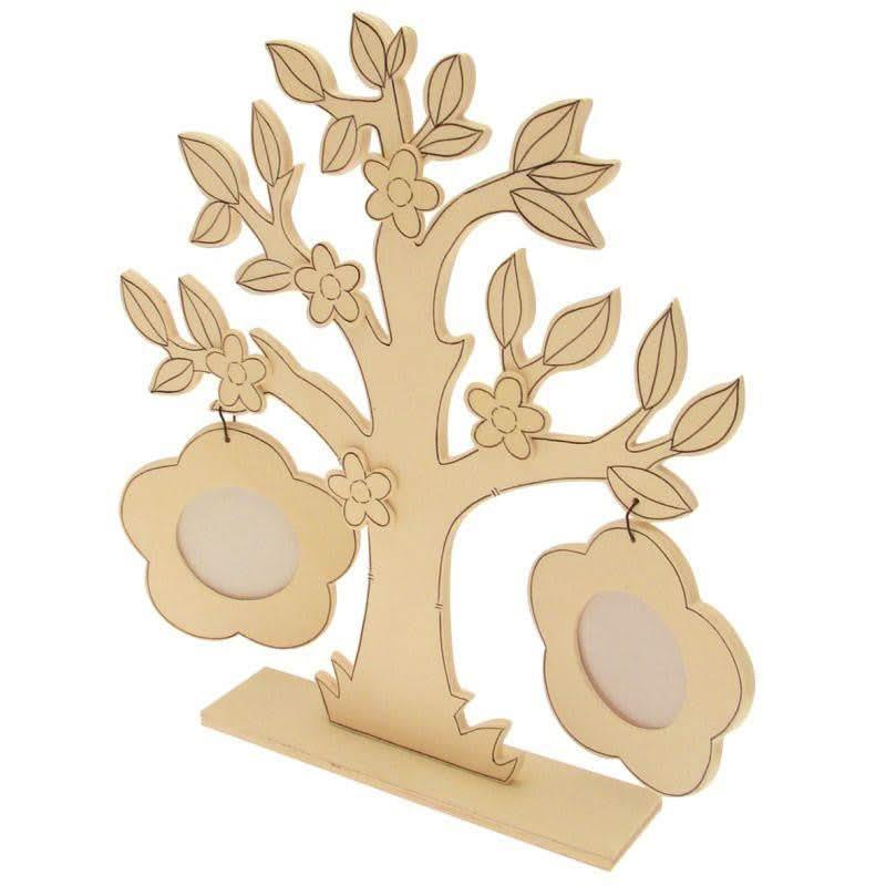 Arbre à fleurs et photos en bois - Ma Rentrée Facile