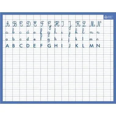 Ardoise effaçable à sec 21x26.5cm 1 face alphabet / 1 face séyès - Ma Rentrée Facile