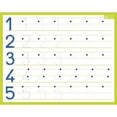 Ardoise effaçable à sec 21x26.5cm, chiffres - Ma Rentrée Facile